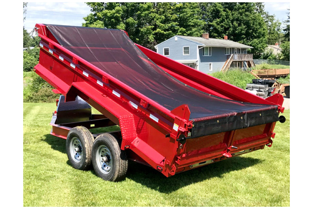 Dump Truck/Trailer Heavy-Duty MESH TARP for roller bar systems (manual and electric).