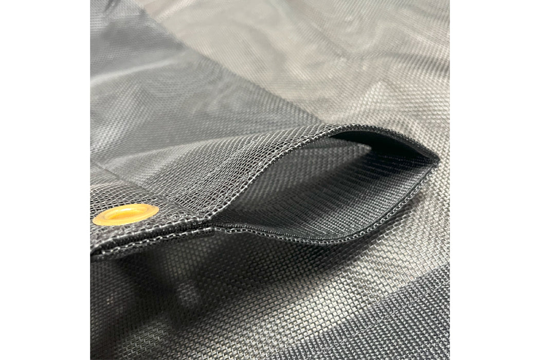 Dump Truck/Trailer Heavy-Duty MESH TARP for roller bar systems (manual and electric).