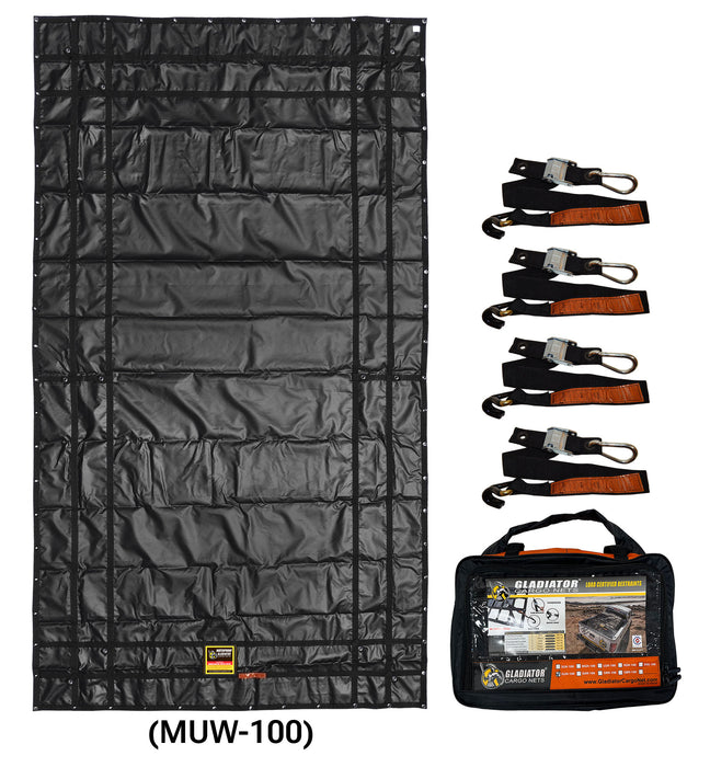 Gladiator Waterproof Cargo Net, includes 4 hardware straps and an oversize storage bag