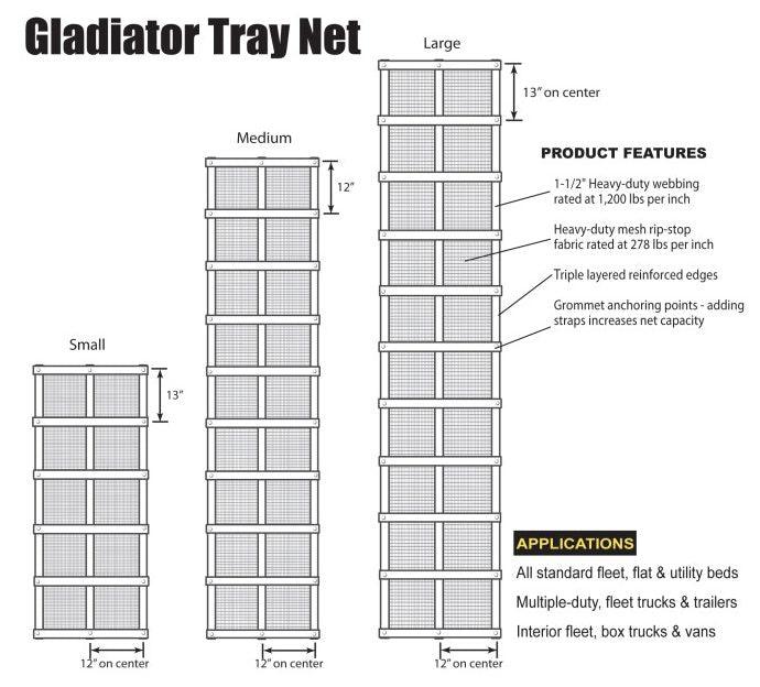 Gladiator Tray Net.