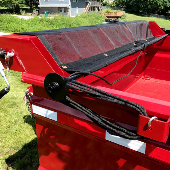 Dump Truck/Trailer Heavy-Duty MESH TARP for roller bar systems (manual and electric)