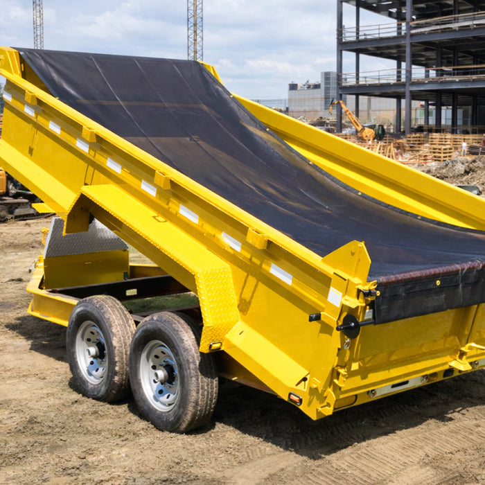 dump trailer tarp Dump Truck Mesh Tarp 7' x 16' ft