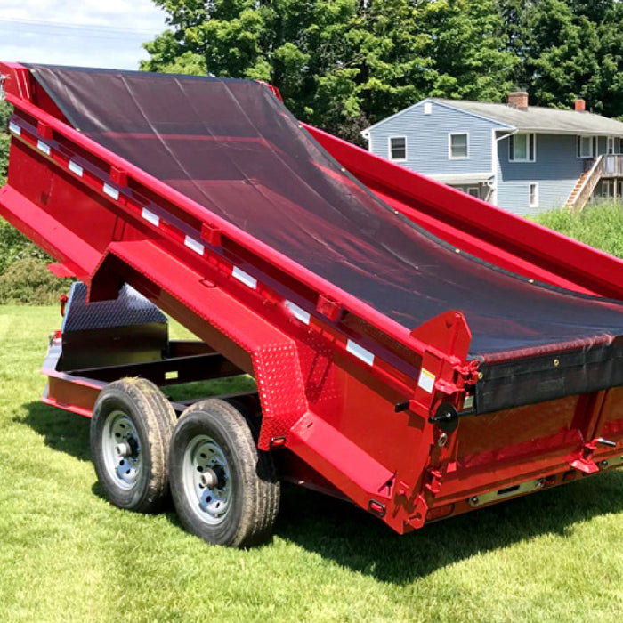 Dump Truck/Trailer Heavy-Duty MESH TARP for roller bar systems (manual and electric)