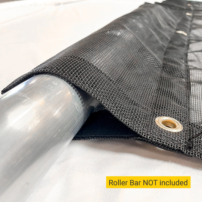 Dump Truck/Trailer Heavy-Duty MESH TARP for roller bar systems (manual and electric)