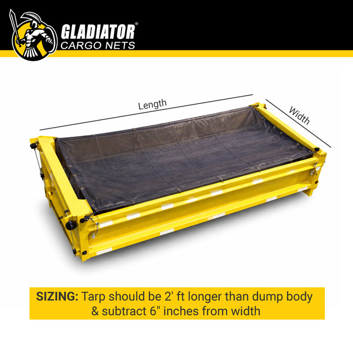mesh tarps Dump Truck Mesh Tarp 7' x 16' ft