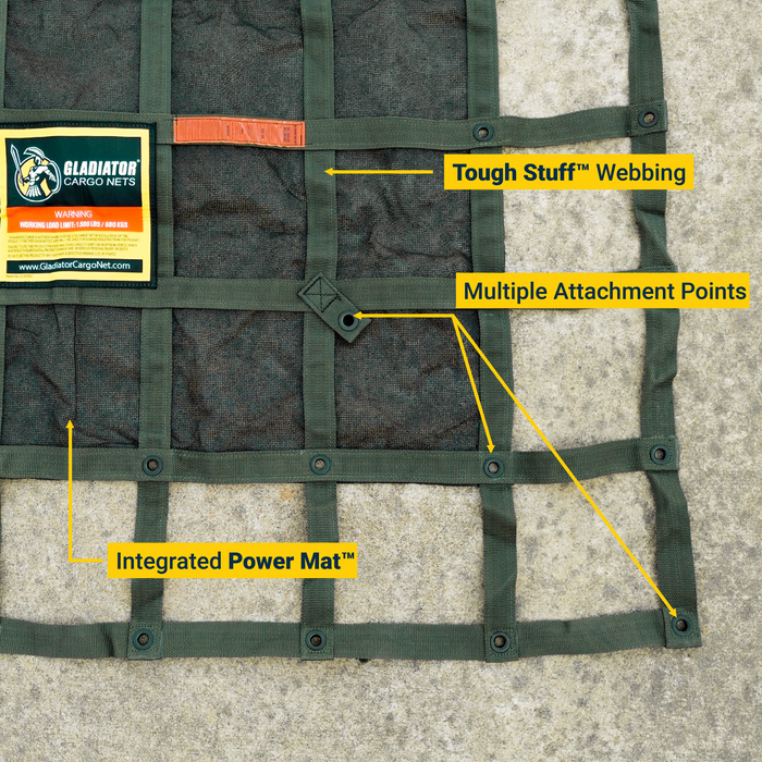Gladiator Cargo Net GREEN.