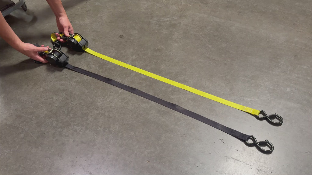 Stop wasting time with tangled, messy traditional tie-downs. Our advanced self-retracting ratchet straps feature a premium one-button quick release mechanism. With a single click, the built-in power spring automatically rewinds the extra slack, giving you a neat, flap-free haul in under 15 seconds.