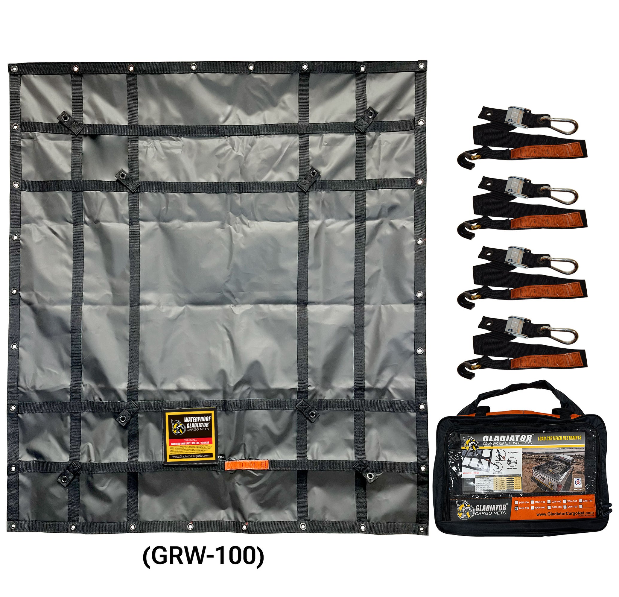 Cargo Net Railing Waterproof Cargo Net — Gladiator Cargo Nets | Heavy Duty Truck Cargo Net