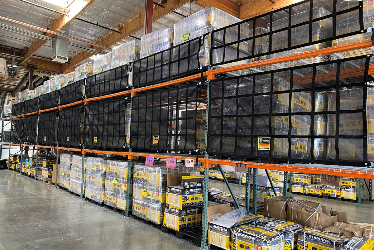 warehouse　Lot2162 Gladiator Warehouse Rack Safety Net 48