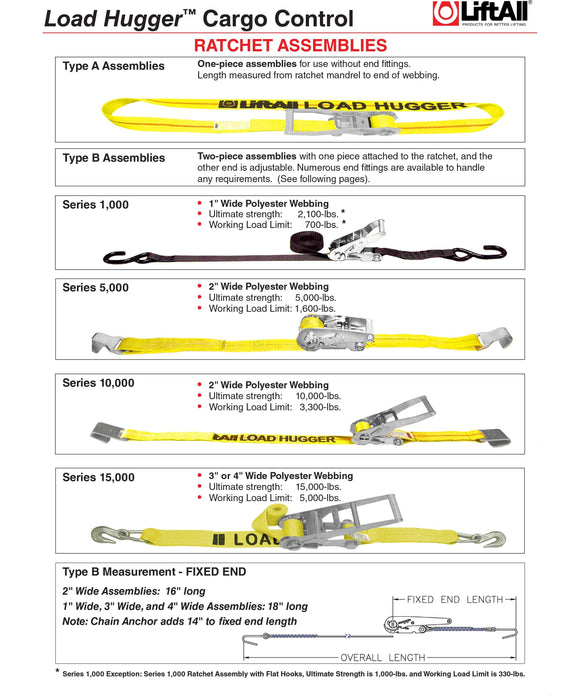 S-Hook Tie Down Straps (LiftAll)