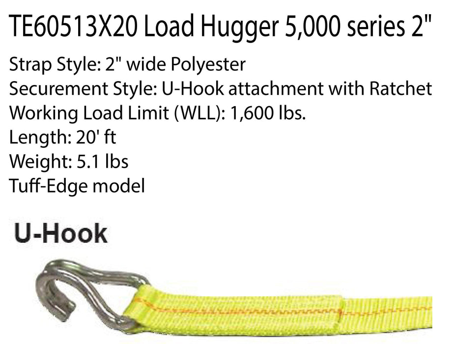 3″ x 30′ – 15,000 lb., Ratchet Strap